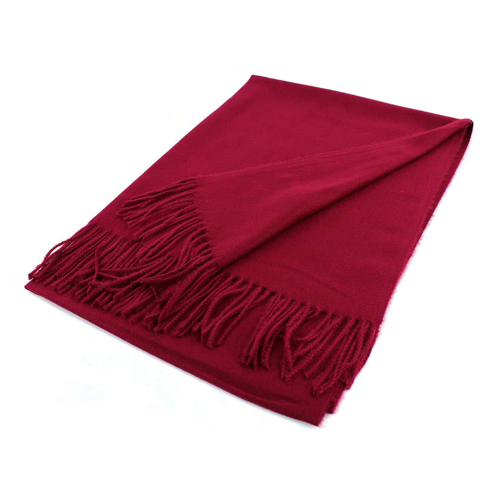 Sensibling Corp. - Wholesale Scarf - Women's - Solid Cashmere Blend Soft Wrap Shawl Scarf7