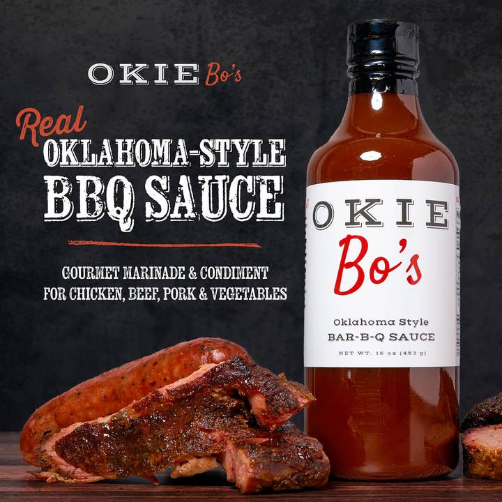 Okie Bo’s BBQ Sauce - Wholesale BBQ Sauce - Okie Bo's Original BAR-B-Q Sauce 16 oz.