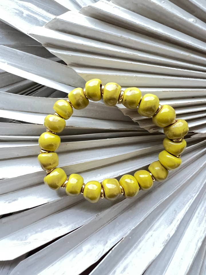 Valley Bracelet - Yellow for wholesale by Cedar and Cypress Designs