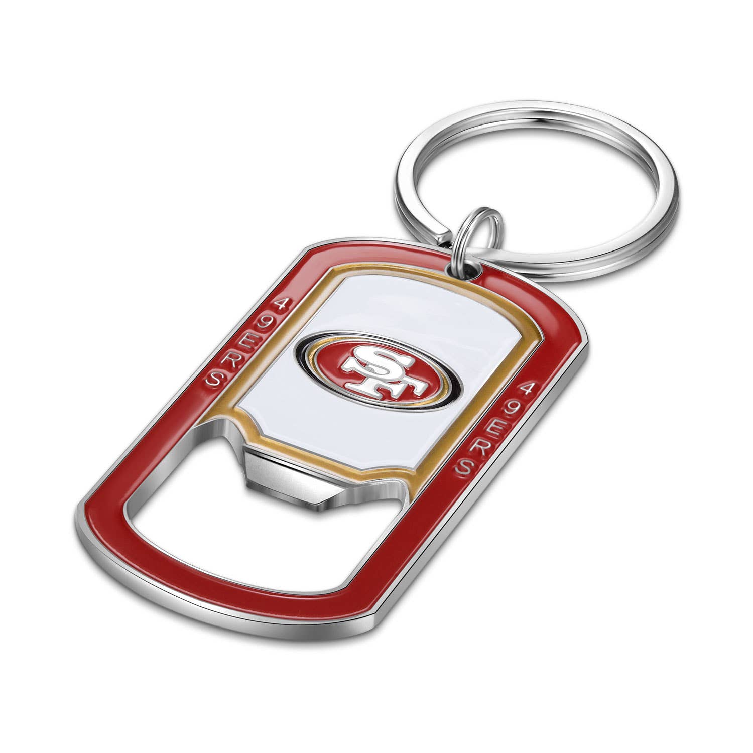 Simran International - Wholesale Keychain - Unisex - NFL San Francisco 49ers Bottle Opener Key Chain
