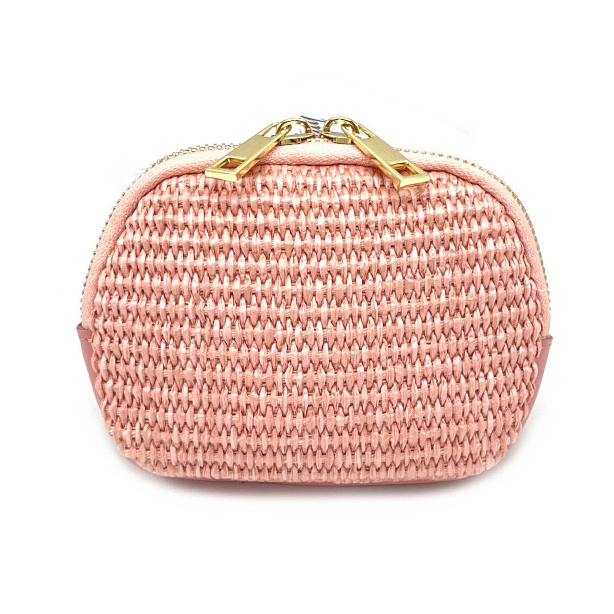 Suie Valentini srl - Wholesale Coin Purse - Women's - Summer collection, leather and raffia purse, art. PO0110