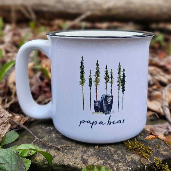 Papa Bear Coffee Mug for wholesale by The Cranberry Finch