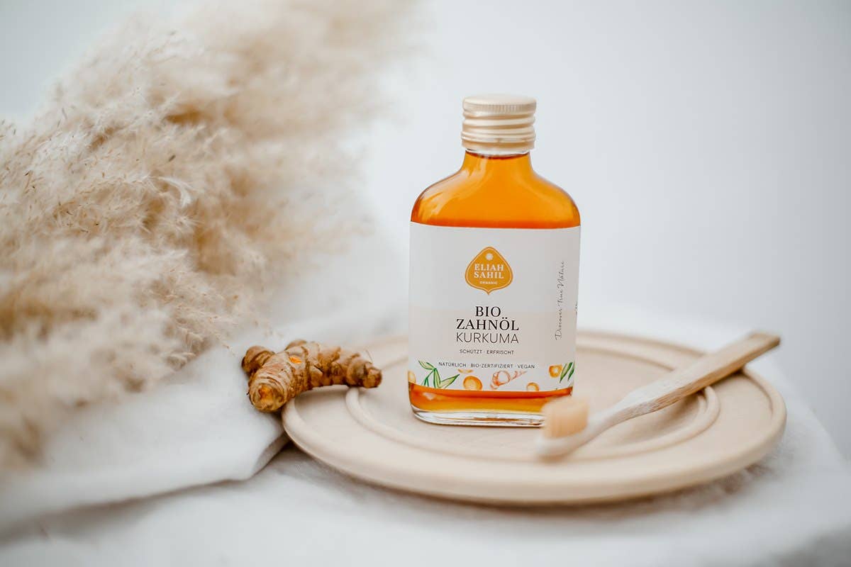 Eliah Sahil - Wholesale Mouthwash - Organic tooth oil turmeric1