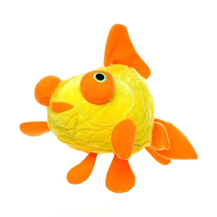 Mighty Massive Ocean Goldfish, Durable, Plush Dog Toy for wholesale by Tuffy Dog Toys - VIP Products