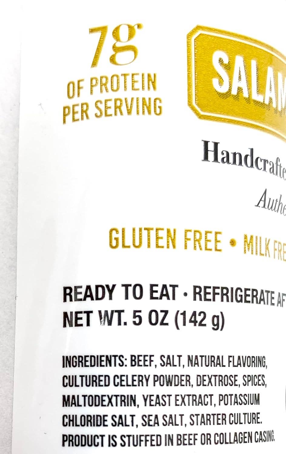 Giorgio's Naturals - Wholesale Salami - Mild Pure Beef Salami Retail Chub - All Natural4