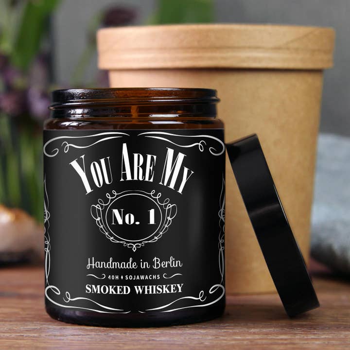 Eres mi número 1 - Vela aromática de whisky ahumado para venta al por mayor de mysoy® Duftkerzen-Manufaktur
