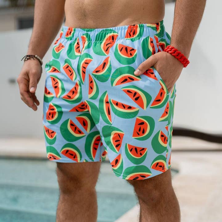 Watermelons Swim Shorts for Men for wholesale by Palet Theory