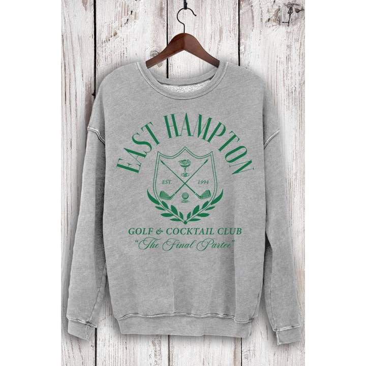 HRTandLUV - Wholesale Graphic Sweatshirt - Women's - EAST HAMPTON MINERAL SWEATSHIRTS