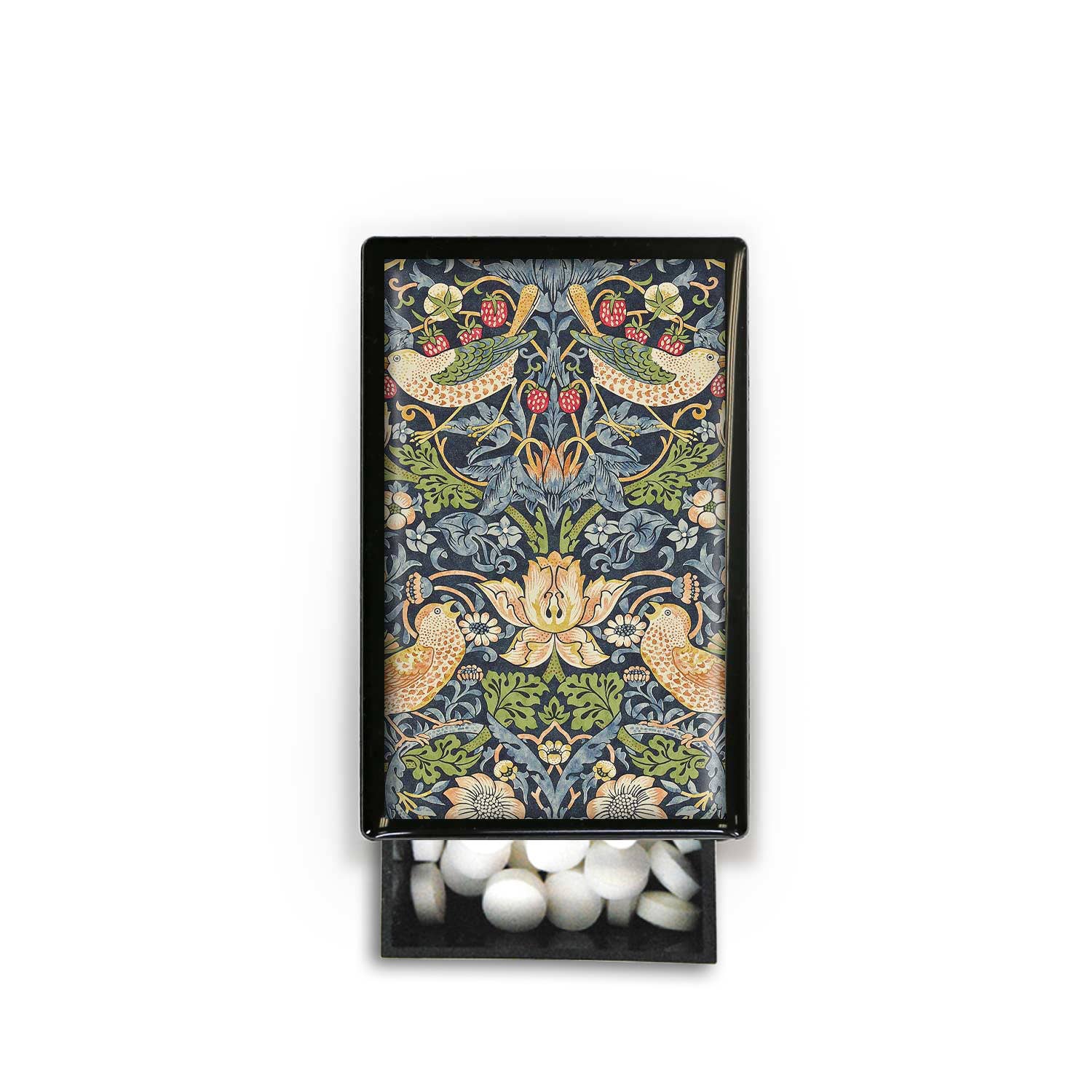 Lucy Lu Designs - Vente Allumettes - Boîte coulissante en tissu d'art Strawberry Thief de William Morris2