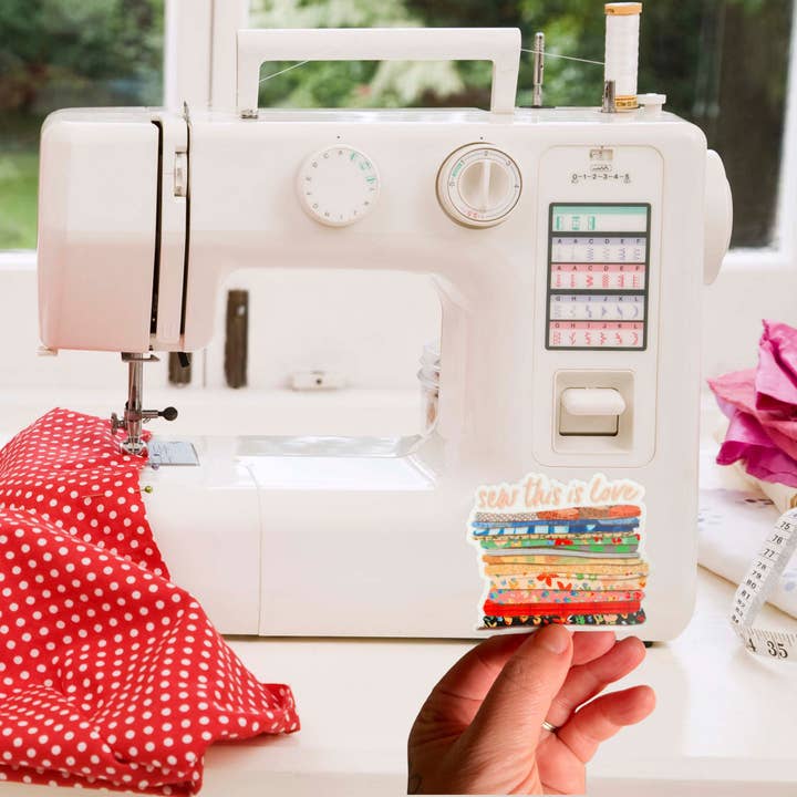 Laurenspired - Vente Autocollant - Autocollants en vinyle Sew This Is Love, joli autocollant à coudre
