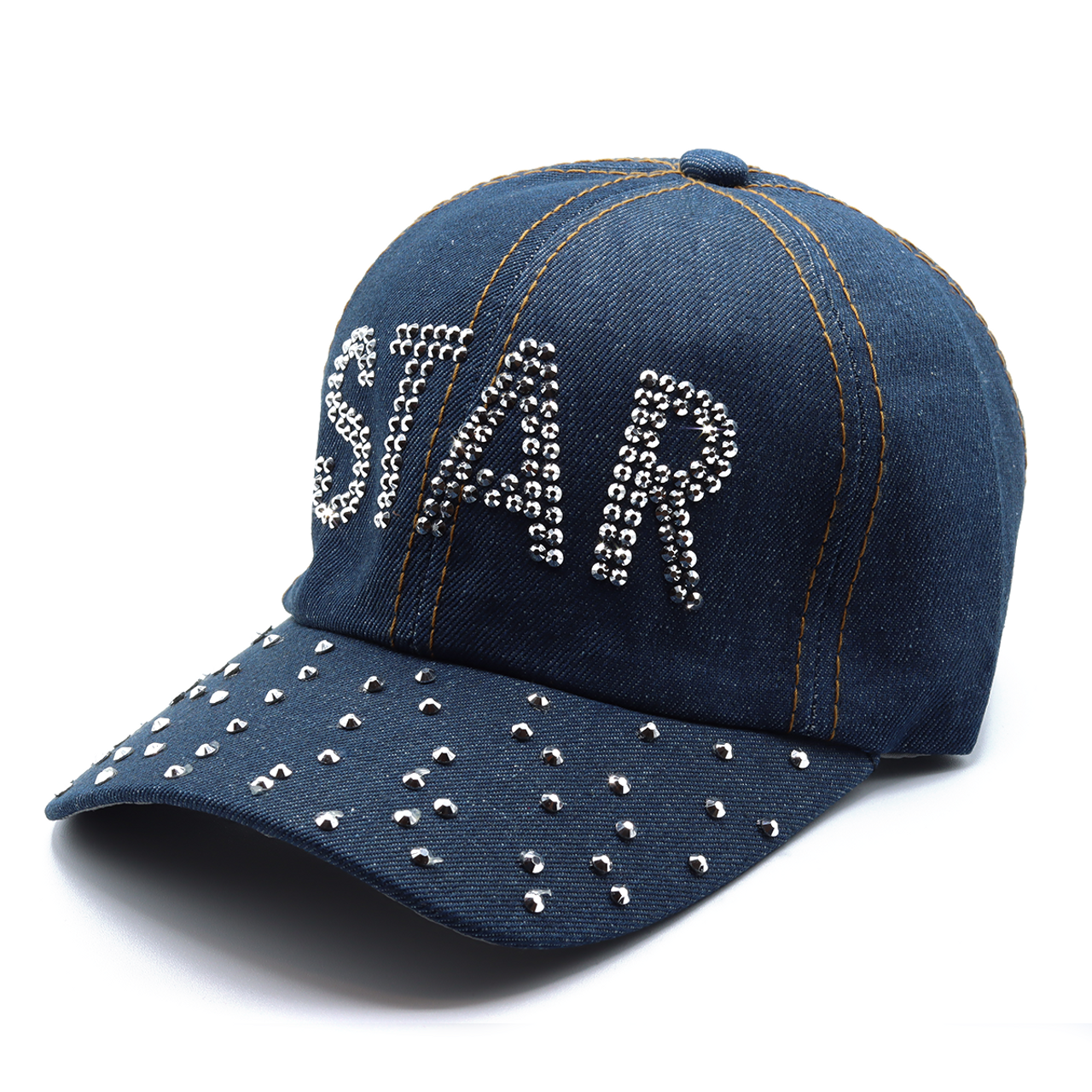 Selini New York - Wholesale Baseball Cap - Women's - 12pcs Assorted Bling Studs Cap - CP94ASST-B9