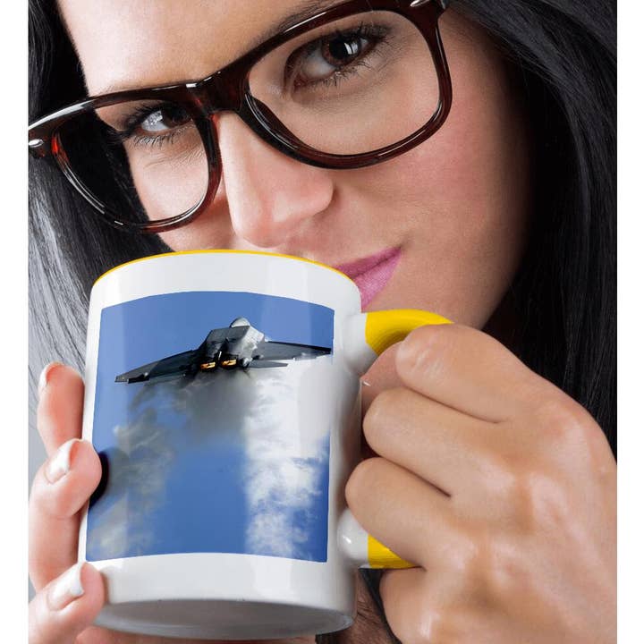 3dRose - Wholesale Coffee Mug - 3dRose, US Raptor Plane, Mug1