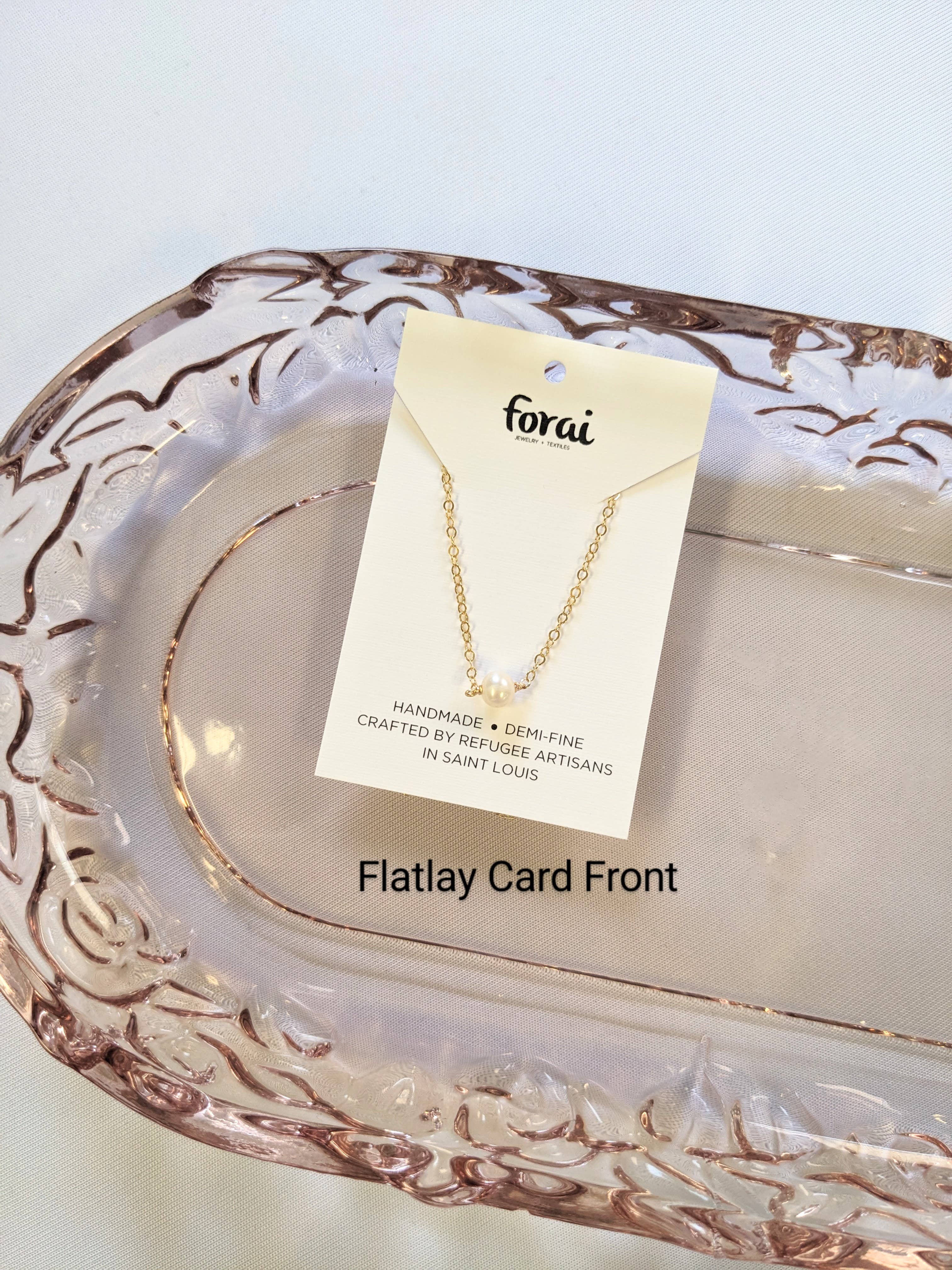 Forai - Vente Colliers à pendentif - Collier de perles Leeda en or 14 carats rempli6