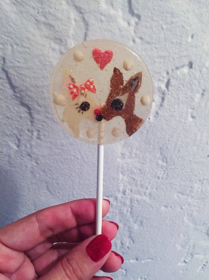 A Secret Forest - Wholesale Lollipop - Fondant Rudolf Lollipops3