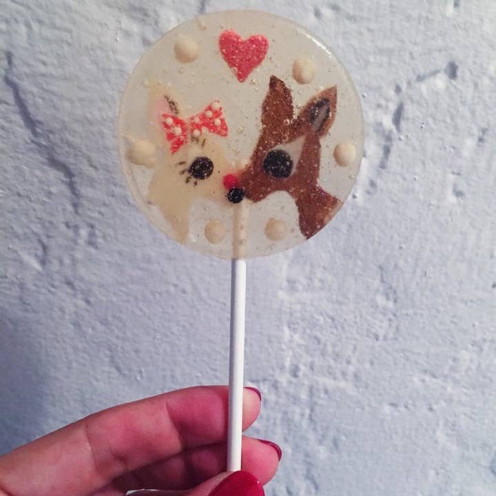 A Secret Forest - Wholesale Lollipop - Fondant Rudolf Lollipops3