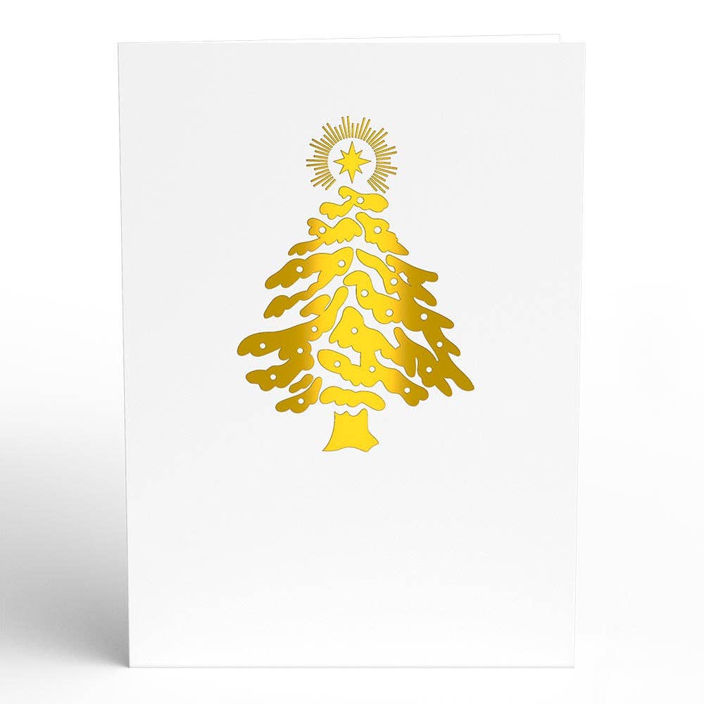 Lovepop Cards - Wholesale Christmas Card - Woodland White Christmas Card, 5x7" Christmas Cards4