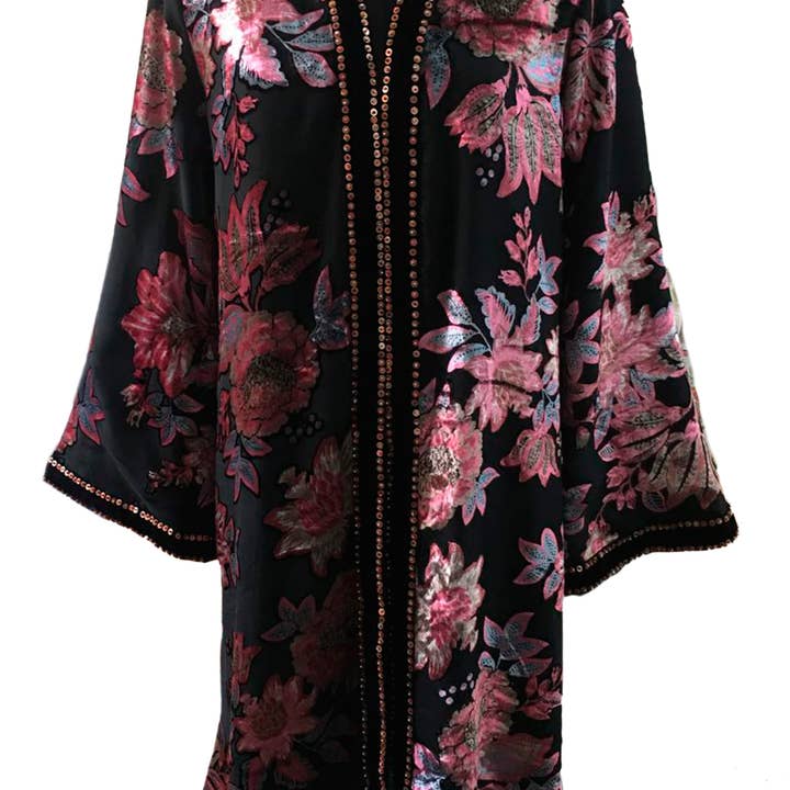 Novica Handgefertigte Stilvolle Symphonie Bestickte Kimono-Jacke für den Großhandel von NOVICA