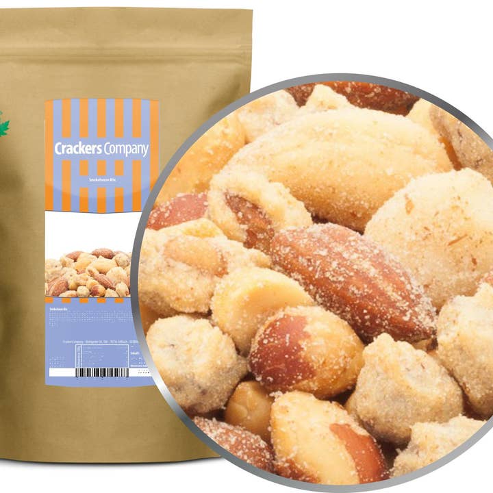 Røgeri mix. PU med 8 stk. og 550g indhold pr stk. for engroshandel hos CrackersCompany