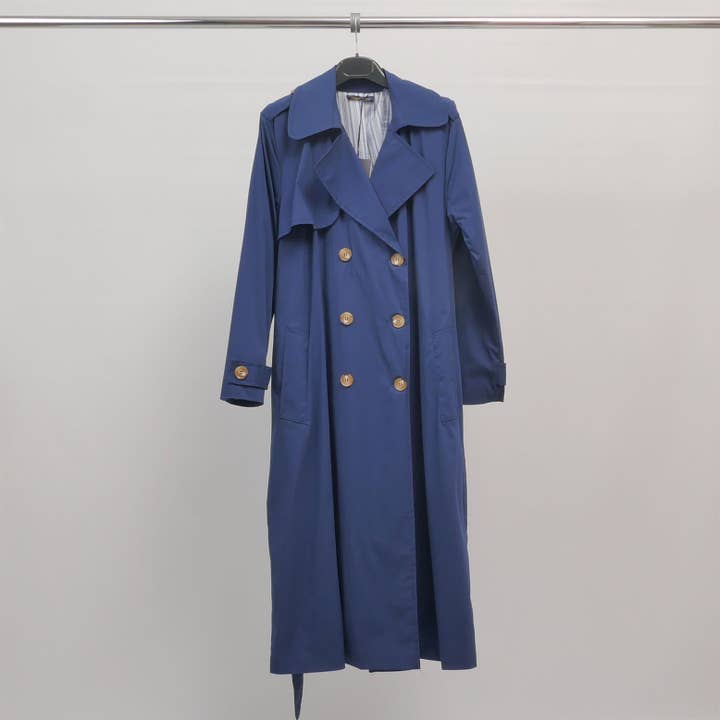 Cecile Wang – Großhandel Trenchcoat – Damen – Doppelreihiger Trenchcoat mit Gürtel TDM816244