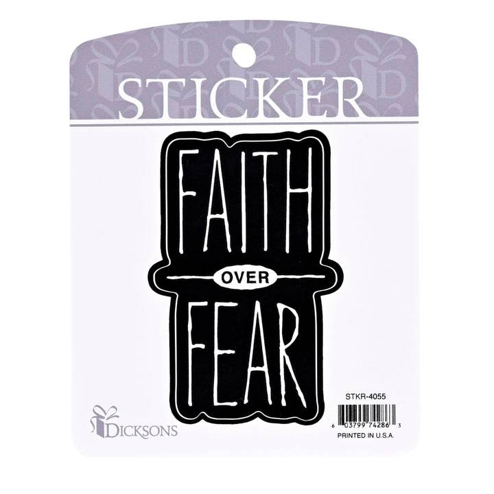Adesivo Fede sopra la Paura per la vendita all'ingrosso da parte di Dicksons