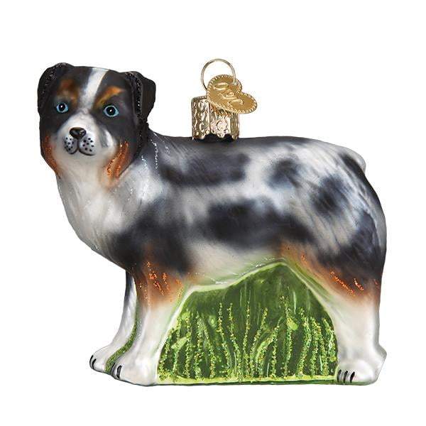 Australian Shepherd 12550 Old World Christmas Ornament for wholesale by Trendy tree