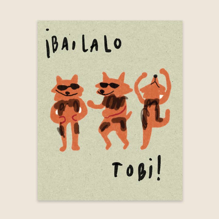 BAILALO TOBI - Art Print for wholesale by Andrea Caceres