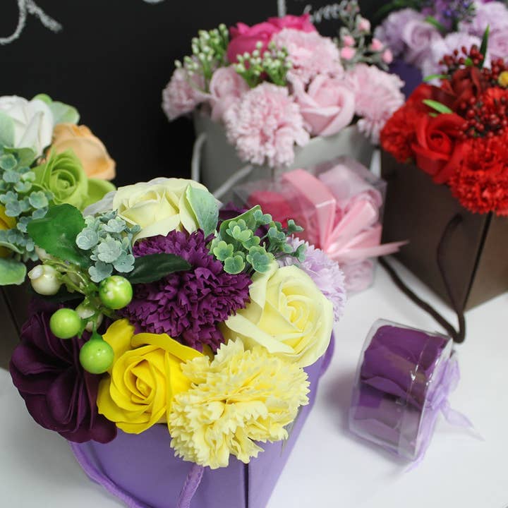 Ancient Wisdom - Wholesale Bath Bomb/Fizz - Soap Flower Bouquet - Pink Rose & Carnation2