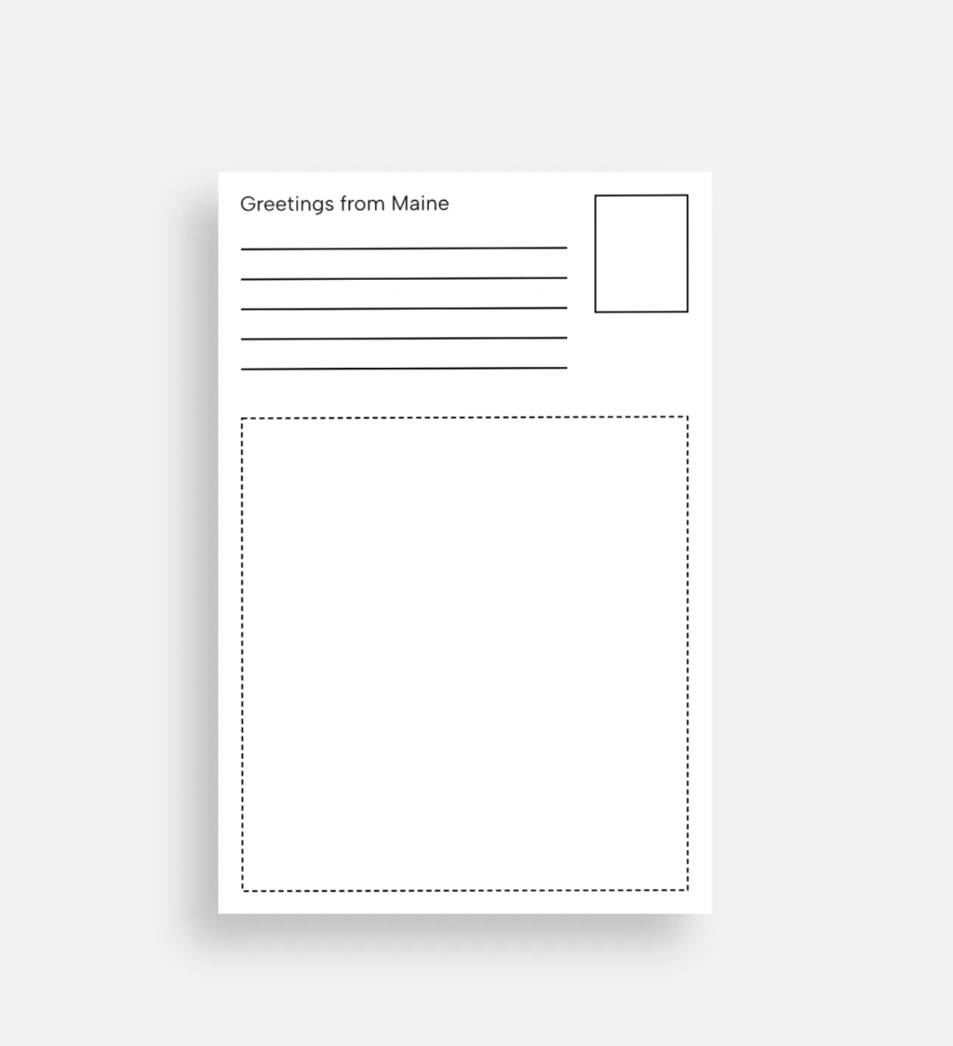 Mentally In Maine - Wholesale Postcard - Bar Harbor Vintage Vista Post Card2