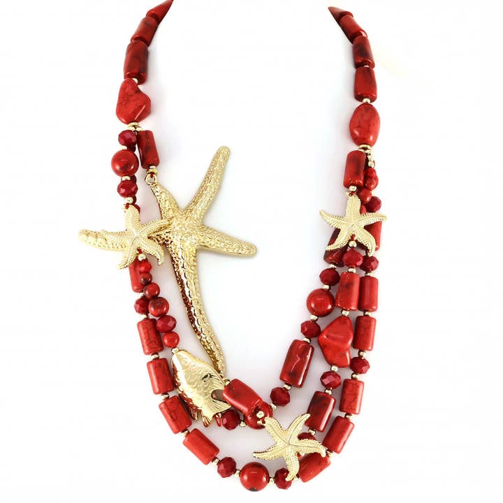 SWEET MAGIC MODA Y COMPLEMENTOS – Großhandel Medaillon-Ketten – Oceanische kurze Halskette1