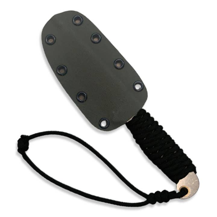 Coltello da caccia in acciaio inossidabile con fodero (involucro nero) per la vendita all'ingrosso da parte di OutLaw Eyewear