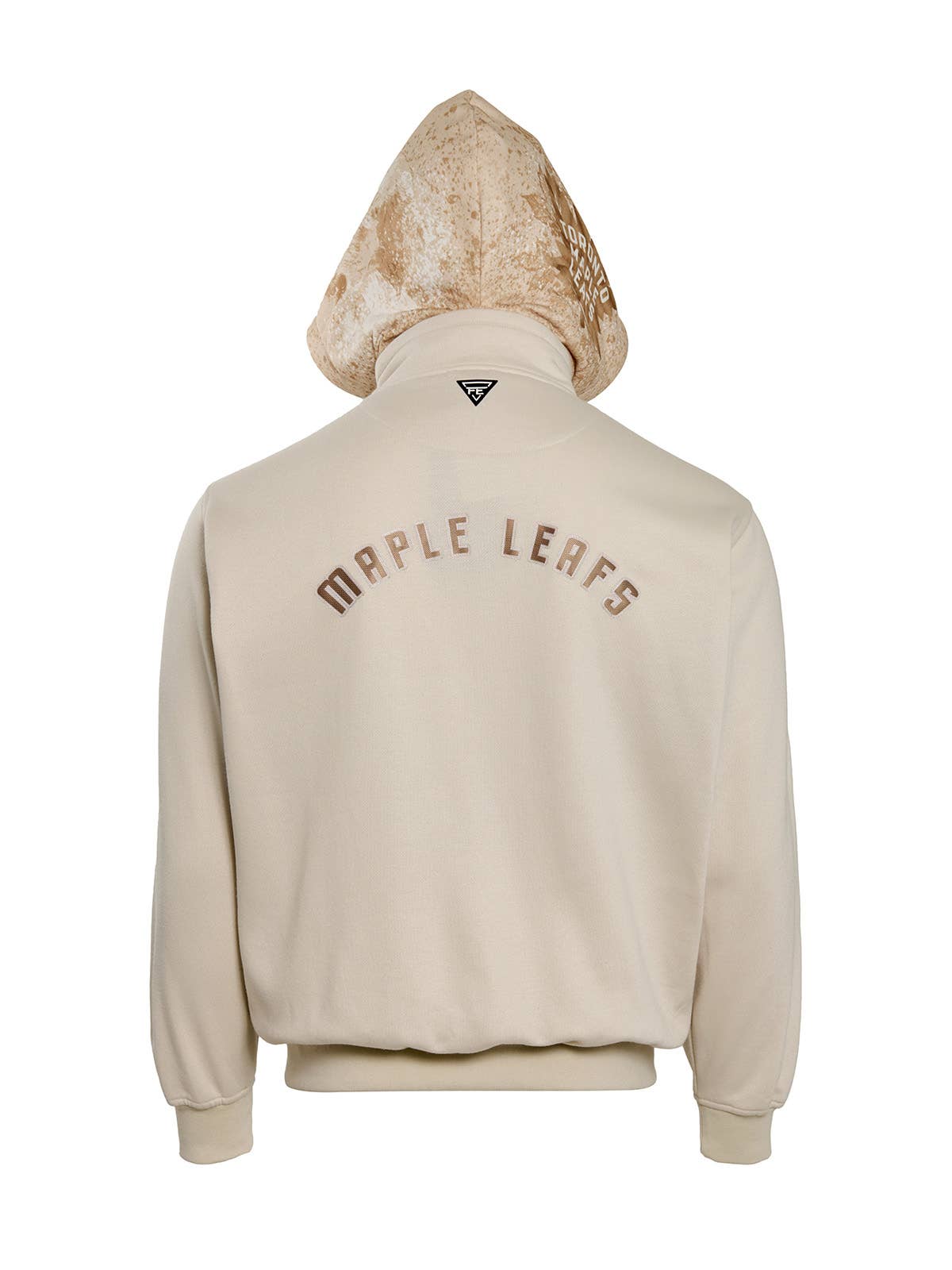 Cream Toronto Maple Leafs Zip-Up Hoodie for wholesale on Faire1