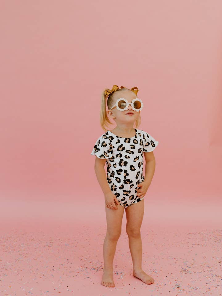 Leopard Print Leotard for wholesale by Willa B
