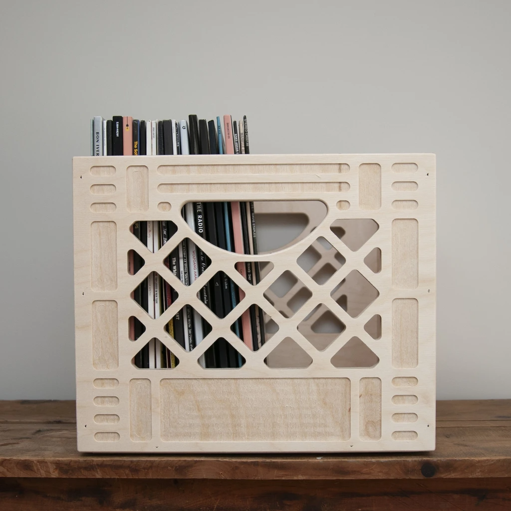 WAAM Industries - Wholesale Storage Bin - Wooden Milk Crate - Standard Square4