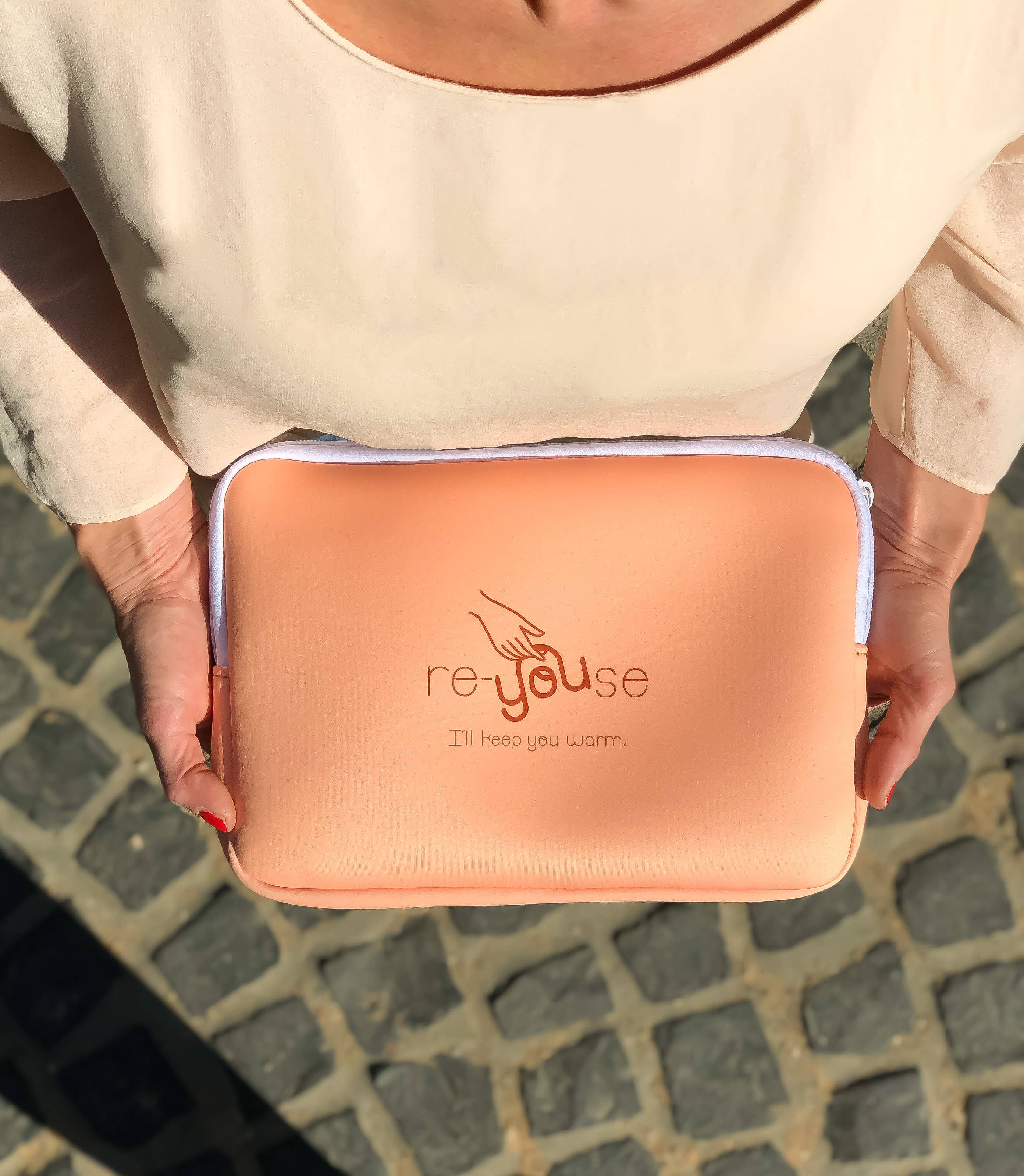 re-YOUse – wholesale Lunchlåda – Aprikos lunch väska3