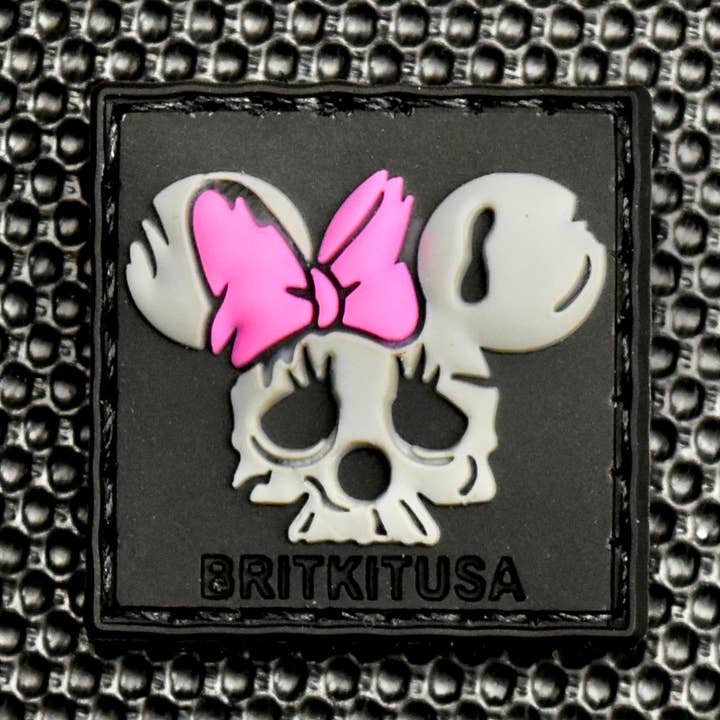 Muizenschedel 3D PVC Ranger Oogpatch voor wholesale door BritKitUSA