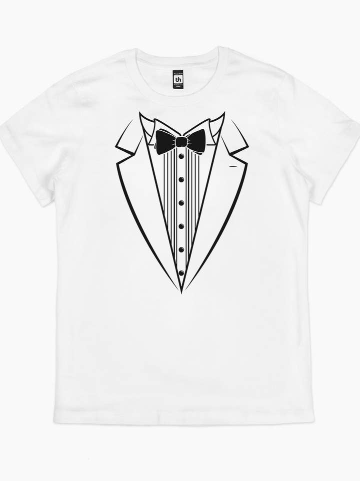 Threadheads – wholesale Screen printed t-shirt – unisex – Tuxedo T-Shirt4