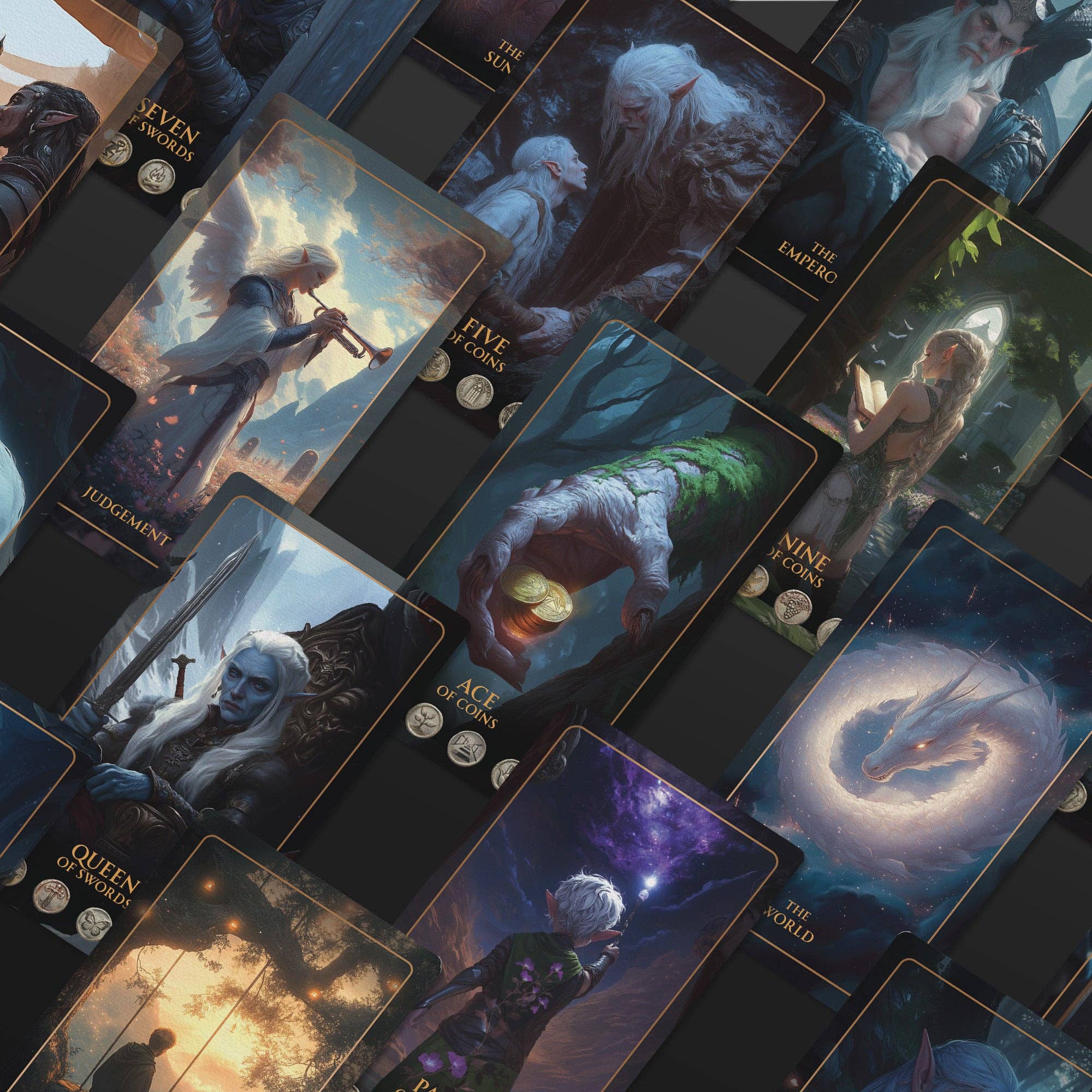 Earth Moon Magick - Wholesale Tarot Cards - TALISMAN Edition of Tarot of Sacred Kingdoms Deck & Guidebook9