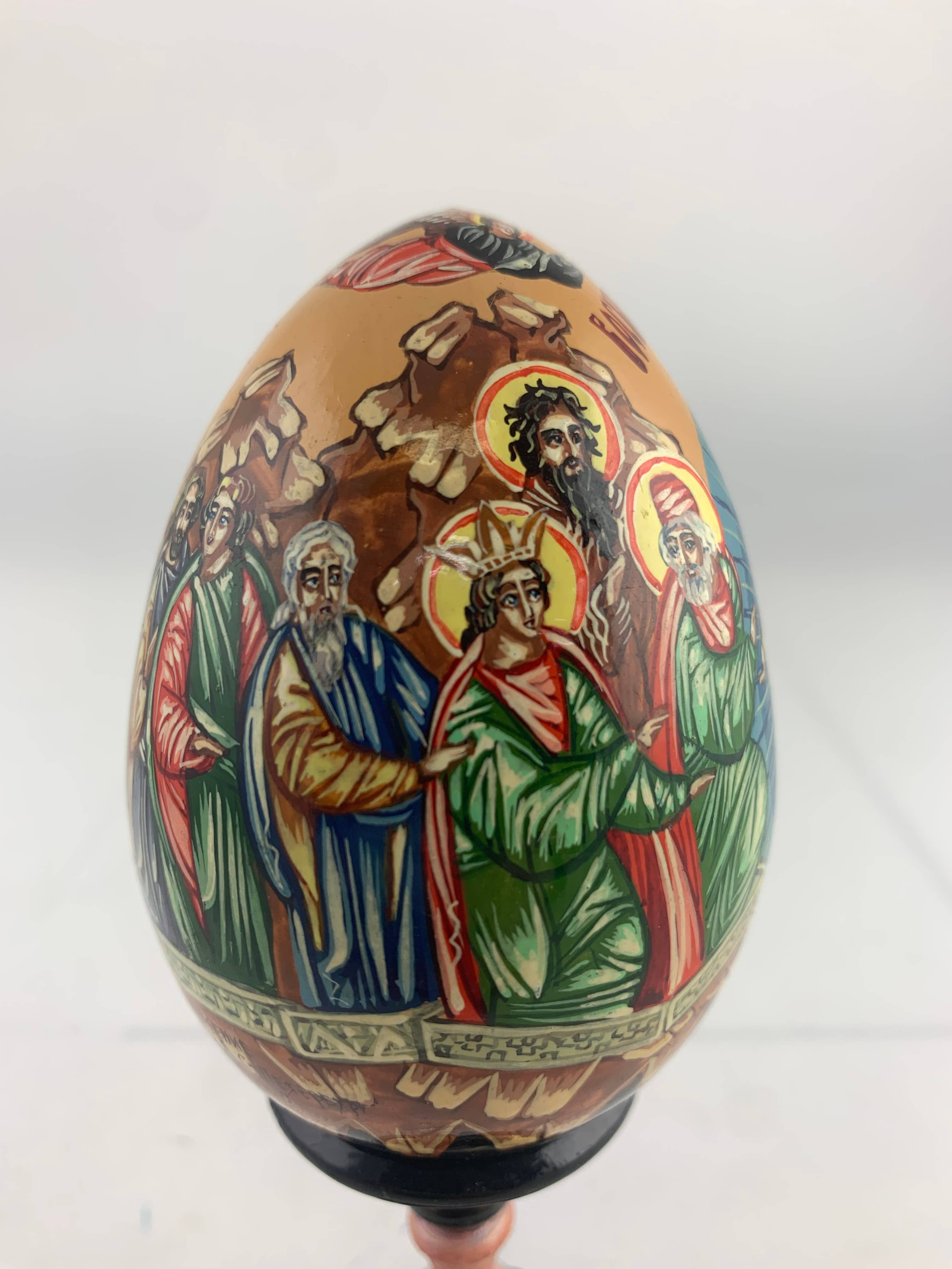 Golden Cockerel - Vendita all'ingrosso Decorazioni da tavolo - Uovo iconico ortodosso panoramico vintage40