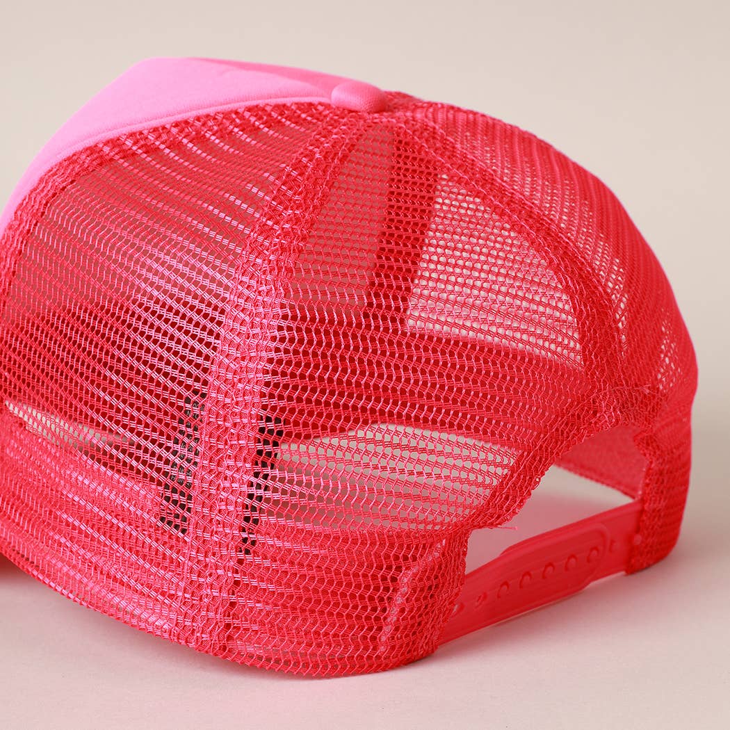 Fashion City – Engroshandel Trucker hat - Dame – Glitter SALTY trykt skum Trucker Hat3