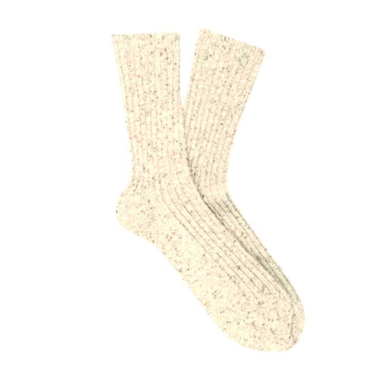 KLUE - Wholesale Socks - Unisex - KLUE Silk and Wool DUST STAR socks | Sand1