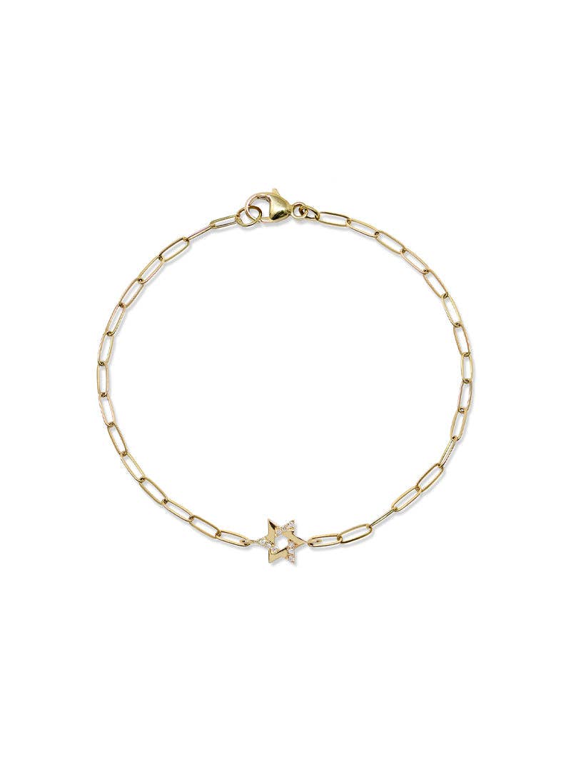 ANZIE – Engroshandel Armbånd med vedhæng – Kærlighedsbrev Pavé Star of David armbånd0