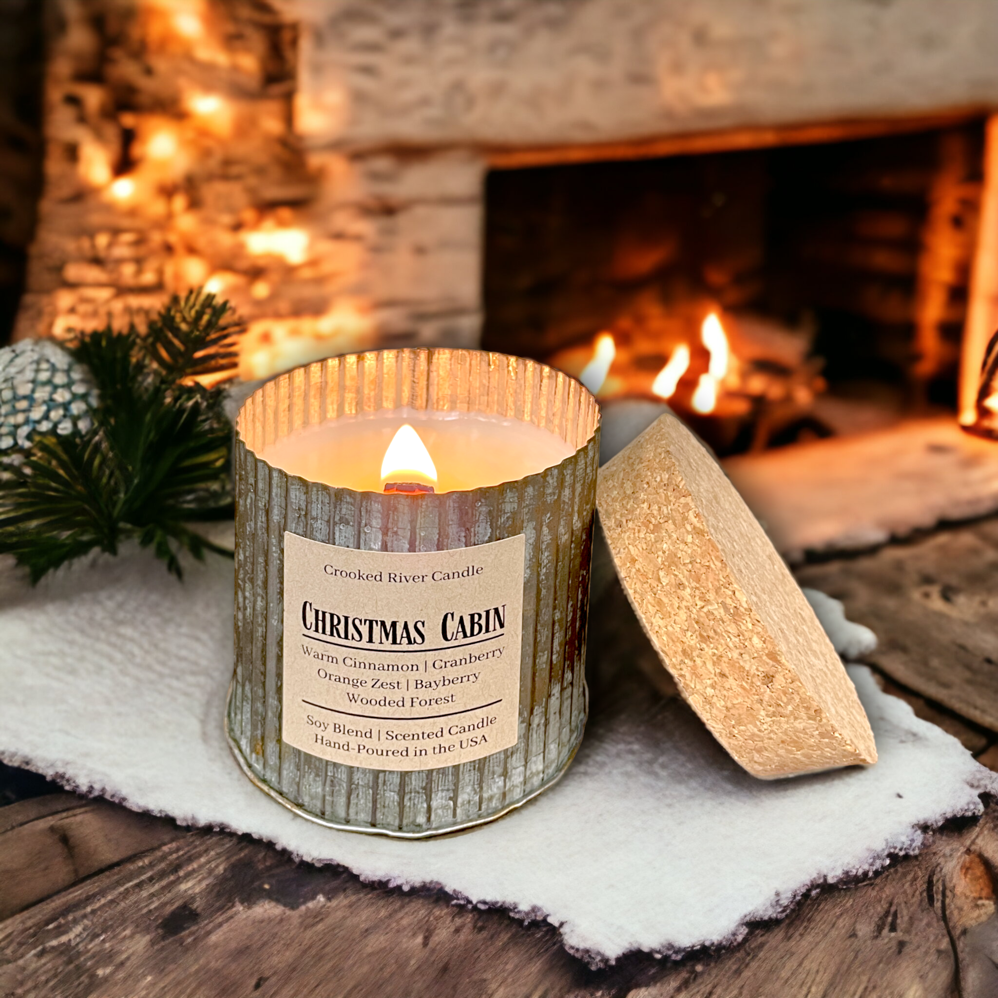  Crooked River Candle, Cozy Flannel