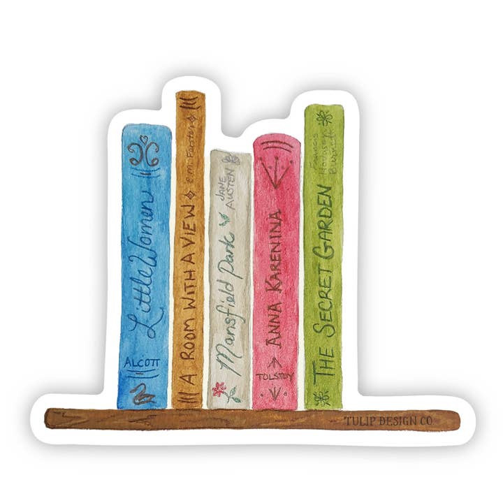 Romance Books Sticker for wholesale by Tulip Design Company