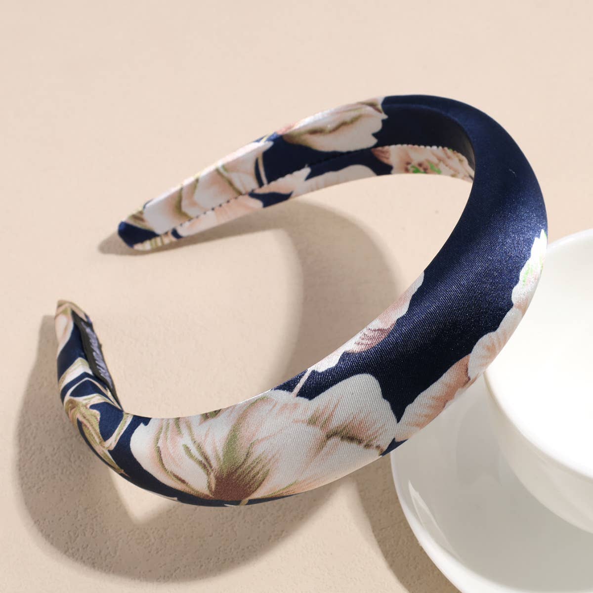 MKS America - Wholesale Fashion Headband - Women's - Fashionable Satin Floral Sponge Headband1