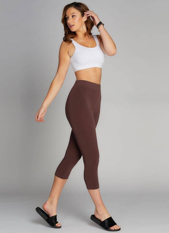 C'est Moi Clothing Co - Vendita all'ingrosso Leggings sportivi/loungewear - Donna - Legging 3/4 in bambù - CEBP100511