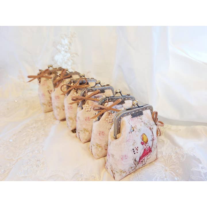 LeisTextileStudio - Wholesale Coin Purse - Women's - Handmade Alice In Wonderland Kiss Lock Coin & Card Purse9