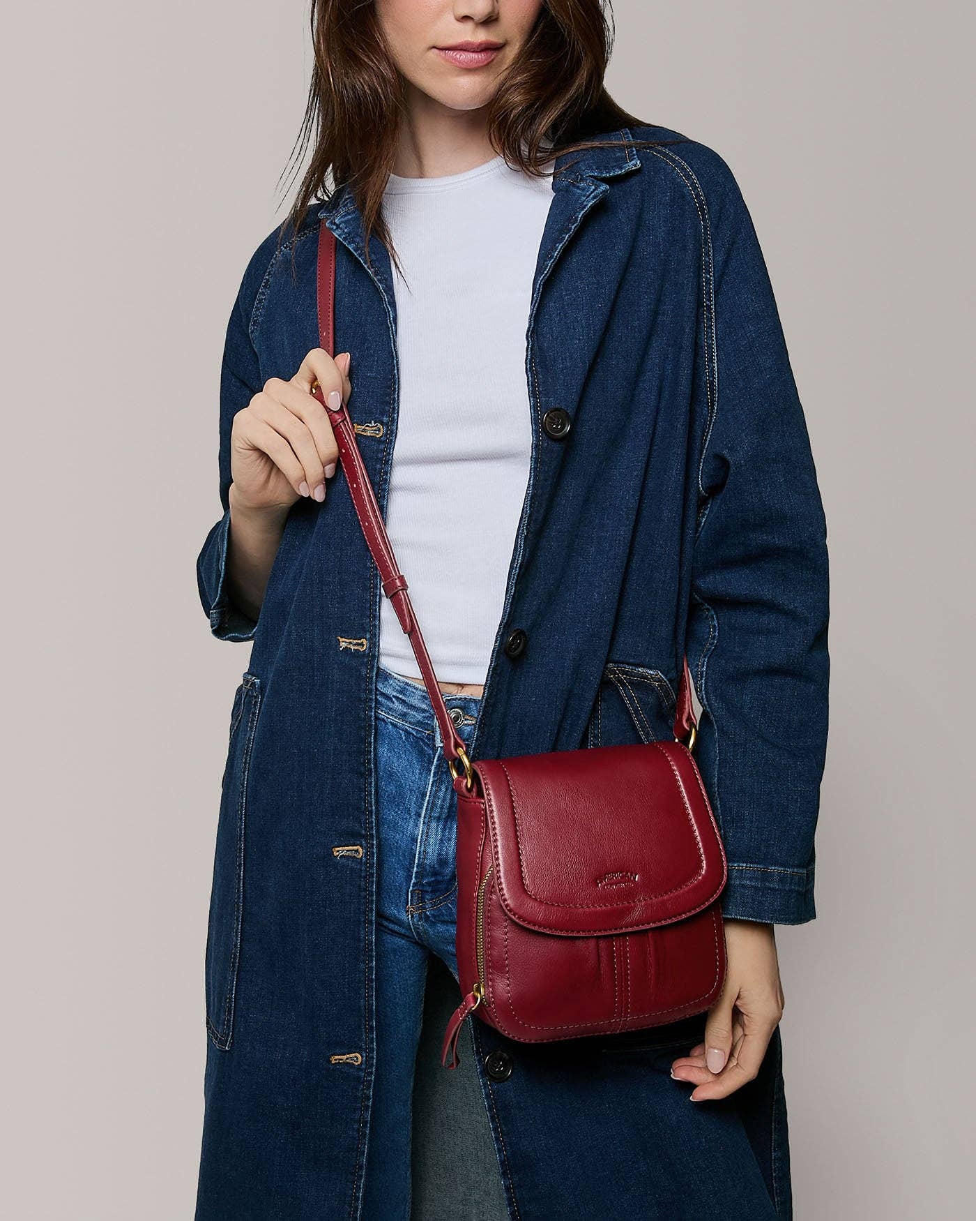 American Leather Co - Wholesale Crossbody Bag - Women's - Marino NS Crossbody12