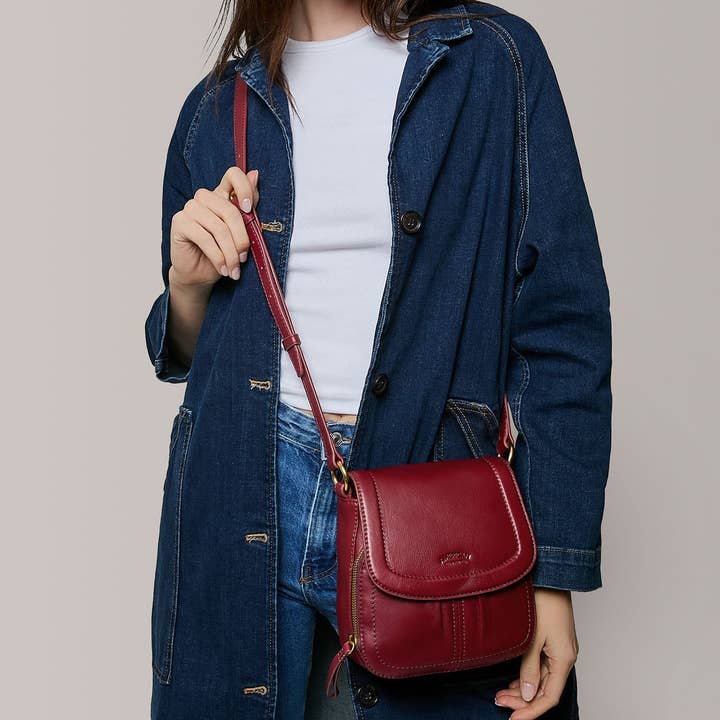 American Leather Co - Wholesale Crossbody Bag - Women's - Marino NS Crossbody12