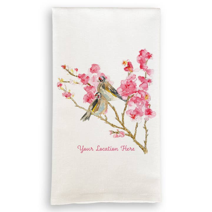 Cherry Blossom with Bird and Location for wholesale by French Graffiti