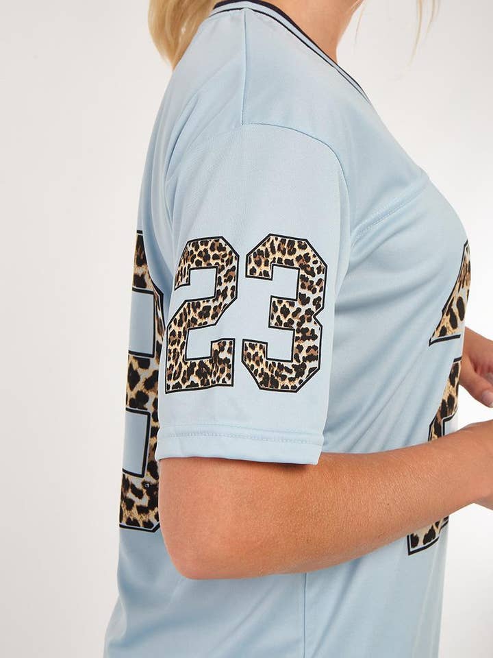 AX Labels - Wholesale Top & Short Set (NOT Loungewear) - Women's - Leopard Print 23 T-Shirt With Shorts Co-ord36